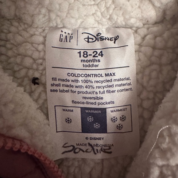 Disney Minnie Mouse Reversible Sherpa Puffer Jacket - Picture 4 of 5
